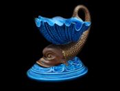 Royal Worcester Vase Dolphin Motif