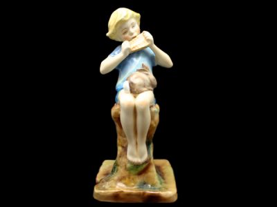 Royal Worcester Figurine Peter Pan Blue