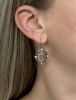 Vintage Rose Quartz Pearl and Diamond Drop Earrings