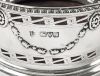 Edwardian English Sterling Silver Bottle Coaster Dated 1906