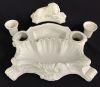 SPM White Porcelain Inkwell In The Rococo Style, circa 1880-1900