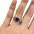 Modern Sapphire and Diamond Engagement Ring