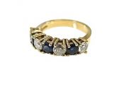 Sapphire and Diamond Band