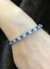Modern Sapphire and Diamond Bracelet