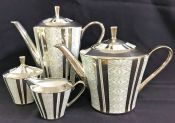 Schumann Bavaria Porcelain 4 Piece Tea & Coffee Set, circa 1960