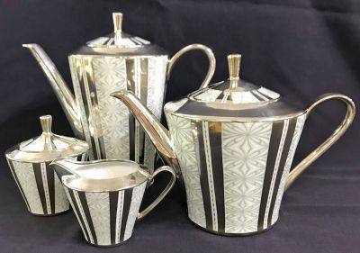 Schumann Bavaria Porcelain 4 Piece Tea & Coffee Set, circa 1960