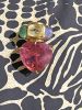 Seaman Schepps Pink Tourmaline Yellow Sapphire Emerald Blue Sapphire Brooch