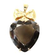 Secrett Smoky Quartz Bow Pendant