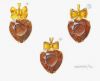 Secrett Vintage 100.00ct Smoky Quartz Bow Pendant in 18kt Yellow Gold