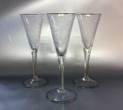 Moser Maharani Crystal Champagne Flutes Set of 7