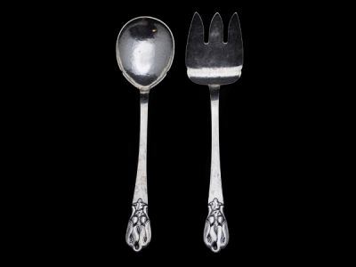 Petersen Silver Salad Servers