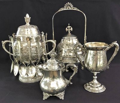 Victorian Silverplate Hollowware by Standard Silver Company of Toronto