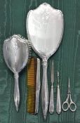 Sterling Silver 6 Piece Dresser Set