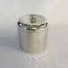 Sterling Silver Hand Hammered Tea Caddy