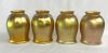 Steuben Gold Aurene Bell Shades, Steuben Glass Works