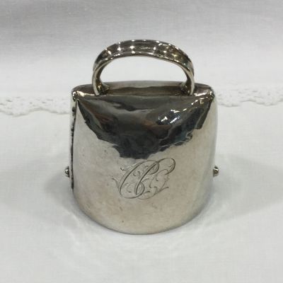 Swiss 800 Grade Silver Hand Hammered Table Bell