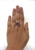 Vintage 6.0ct Synthetic Sapphire Ring in 14kt Yellow Gold