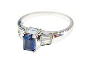 Vintage Inspired Sapphire and Diamond Ring