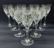 60 Saint Louis Gilt Crystal Champagne Red White Wine Water Glasses