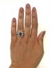 Vintage Tanzanite and Diamond Ring