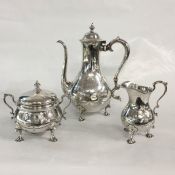 Tiffany & Co. Vintage Sterling Silver Three Piece Coffee Service