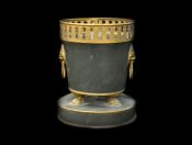 Jardinière Tole with Lion Motif