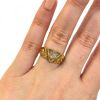 Triangular Rose Cut Diamond Ring