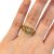 Triangular Rose Cut Diamond Ring