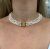 Modern Triple Strand Freshwater Pearl Necklace
