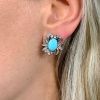 Turquoise Cluster Earrings