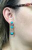 Vintage Style Turquoise and Diamond 18kt Earrings