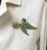 Turquoise Pheasant Brooch