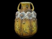 Amphora Vase Two Handled with Flowers