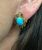 Vintage Turquoise and Diamond Earrings