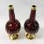 Unsigned Moser Ruby Glass Bulbous Vases