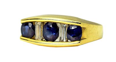 Kurt Wayne Sapphire and Diamond Ring