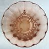 Val Saint Lambert Art Deco Moulded Glass Vase In Pink