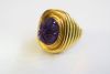 Van Cleef Vintage 6.17ct Carved Amethyst 18kt Ring