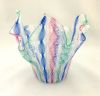Venini Glass Multi Colour Ribbons “Fazzoletto” (Handkerchief) Bowl