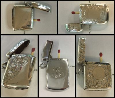 Sterling Silver Vesta Cases