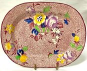 Vibrant Earthenware Platter, England, circa 1921-32