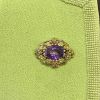 Victorian Amethyst Brooch