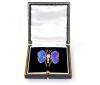 Victorian Black Opal Pearl Garnet Diamond Butterfly Brooch