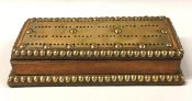 Victorian Cribbage Board and Card Box