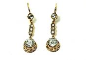 Victorian Diamond Drop Earrings
