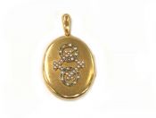 Victorian Emerald and Pearl 14kt Locket