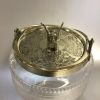 Victorian English Cut & Etched Glass Biscuit Barrel