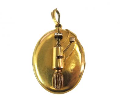 Victorian Gold Seed Pearl Locket