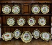 Victorian Hand Painted English Dessert Service