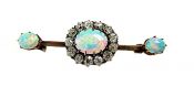 Victorian Opal and Diamond Brooch